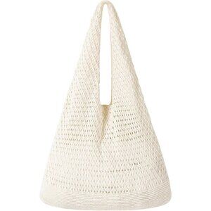 Women's Apricot Shoulder Shopping Handbag Casual Travel Totes Fold Able Bags